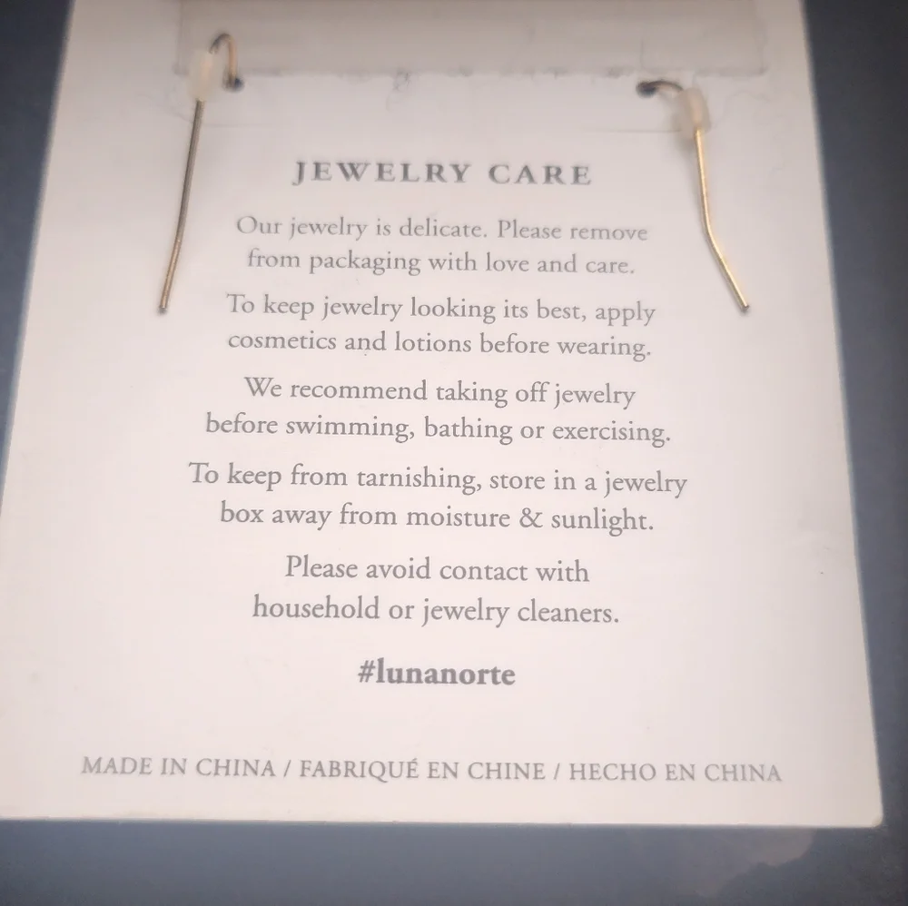 Luna Norte Citrine Hoop Earrings - Picture 4 of 4